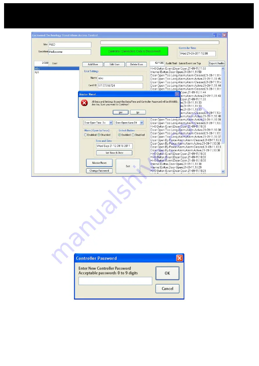 Assa Abloy Lockwood Standalone User Manual And Instructions Download Page 16