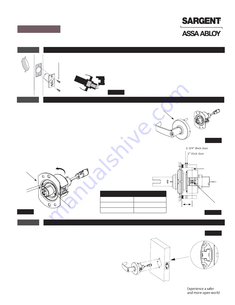 Assa Abloy SARGENT 10X Series Скачать руководство пользователя страница 2