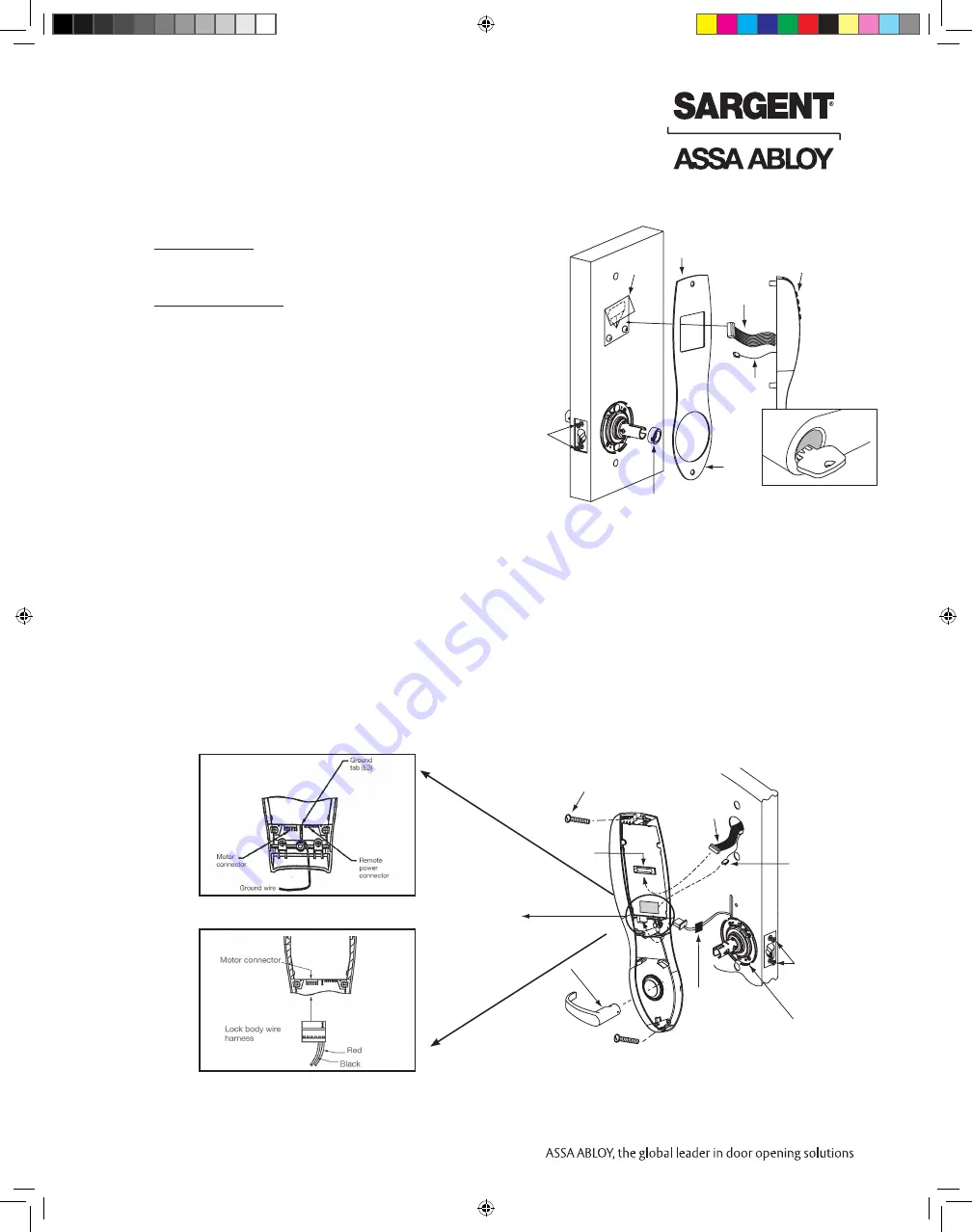 Assa Abloy Sargent Profile G1 Series Installation Instructions Manual Download Page 10