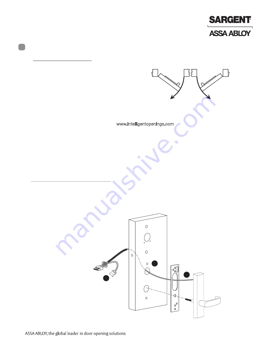 Assa Abloy SARGENT Profile Series Installation Instructions Manual Download Page 13