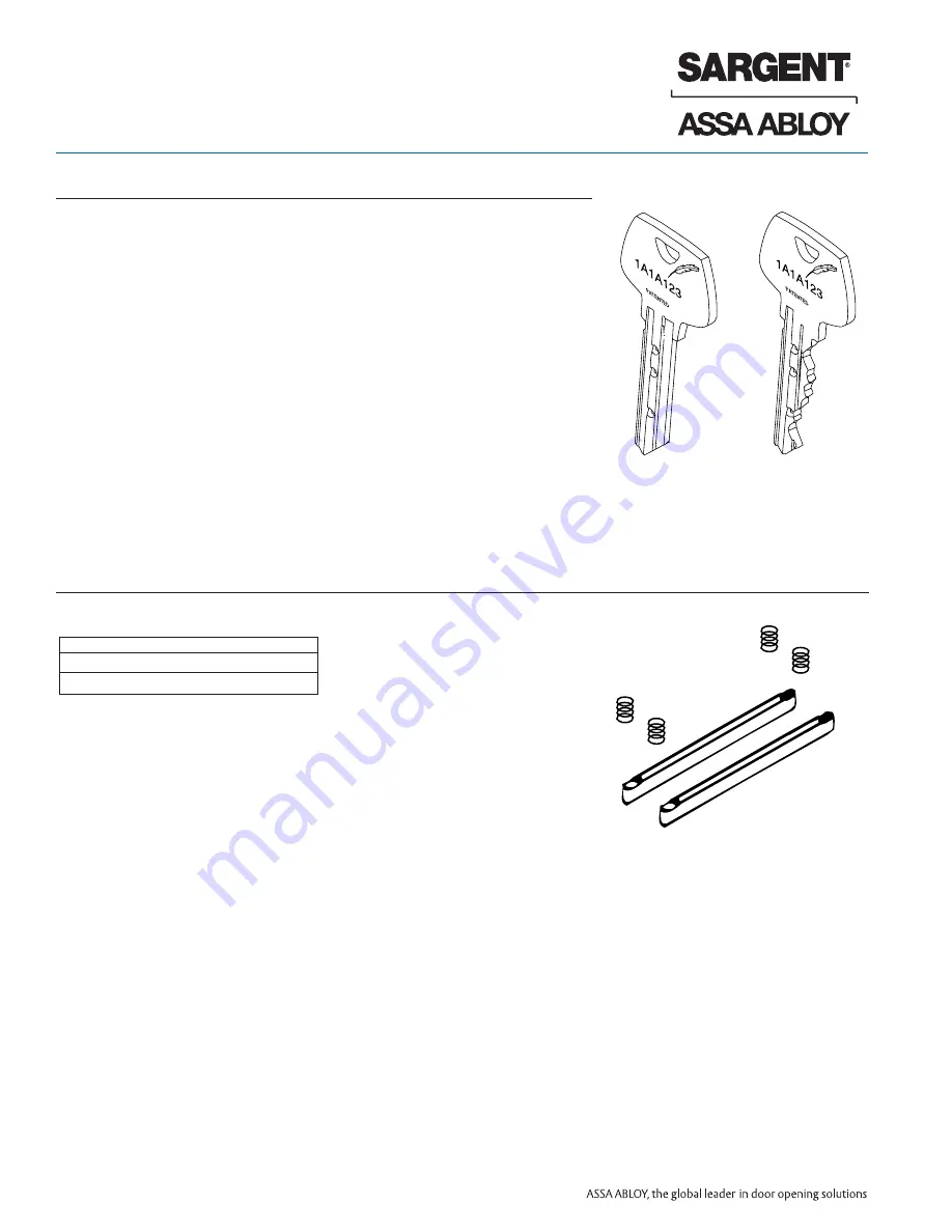 Assa Abloy Sargent Signature Series Скачать руководство пользователя страница 8