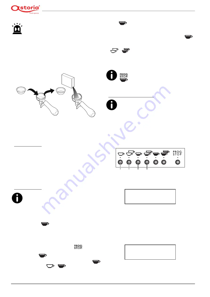 Astoria 1GR Use And Maintenance Manual, Instructions For The User Download Page 30