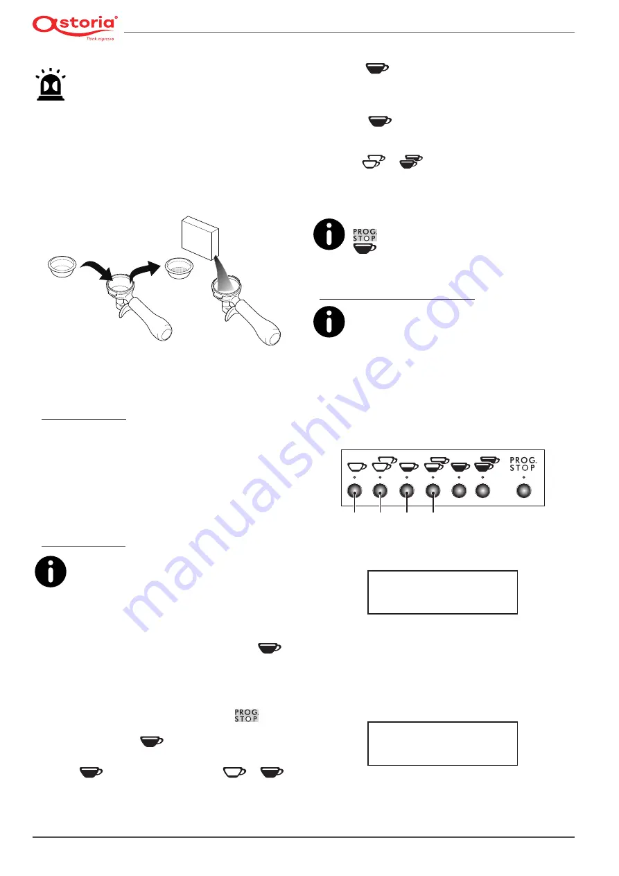 Astoria 1GR Use And Maintenance Manual, Instructions For The User Download Page 90