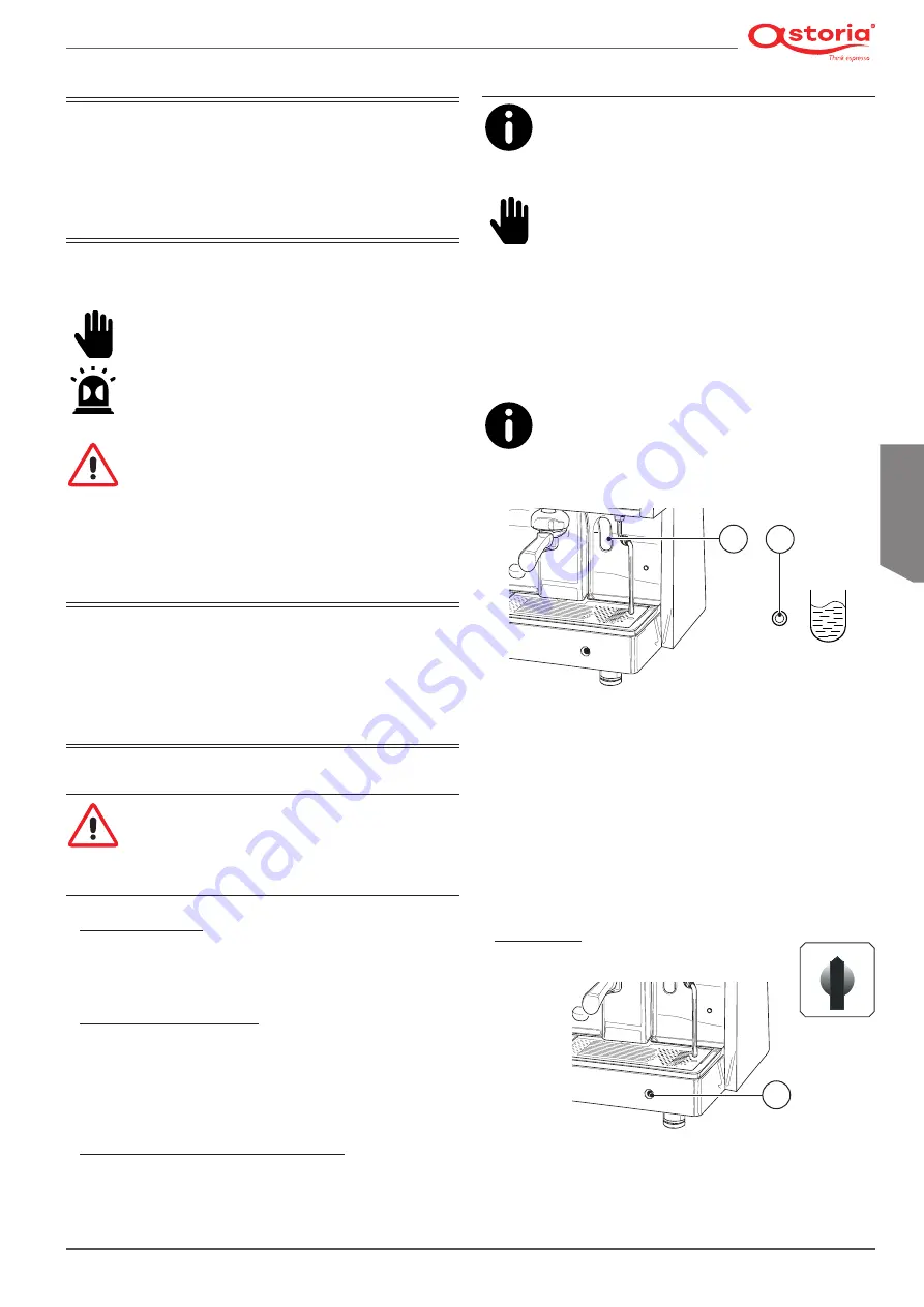 Astoria 1GR Use And Maintenance Manual, Instructions For The User Download Page 105