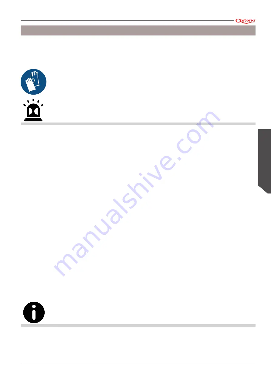 Astoria AEP Use And Maintenance Manual, Instructions For The User Download Page 79