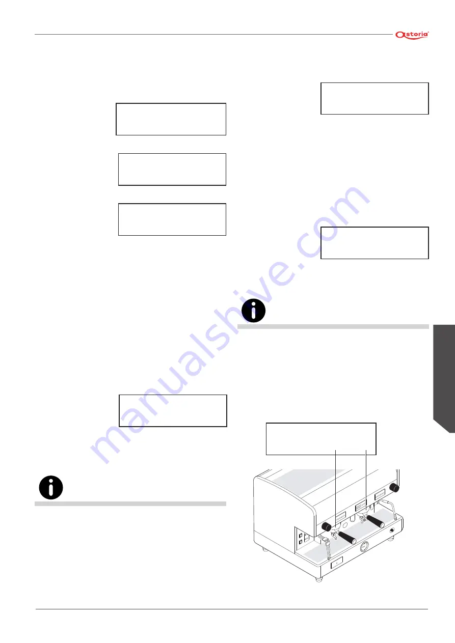 Astoria AEP Use And Maintenance Manual, Instructions For The User Download Page 137