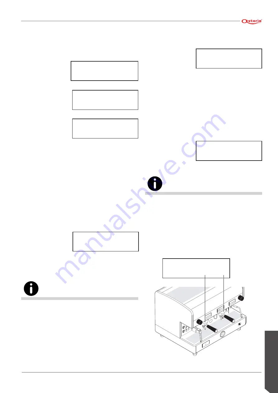 Astoria AEP Use And Maintenance Manual, Instructions For The User Download Page 209