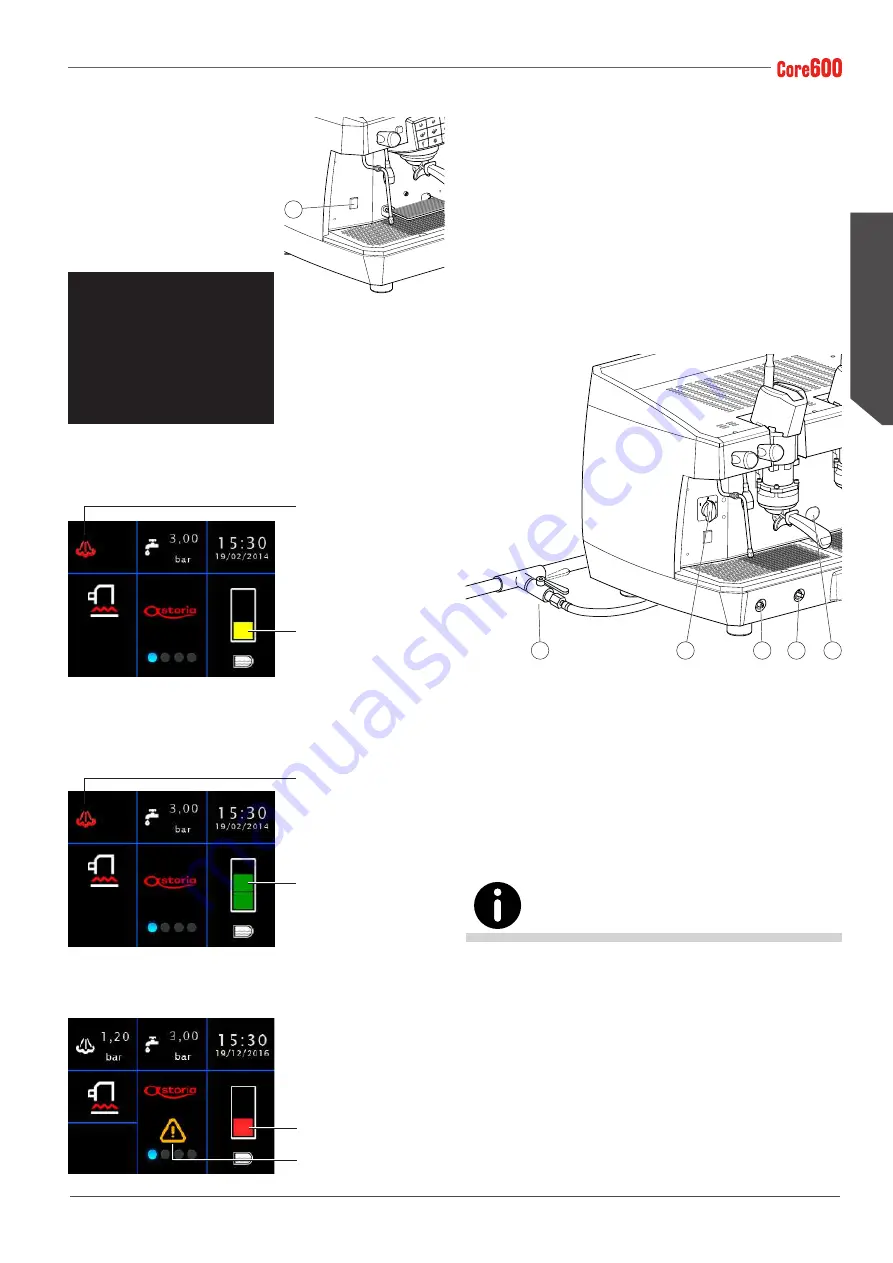 Astoria Core600 AEP Use And Maintenance Manual, Instructions For The User Download Page 57