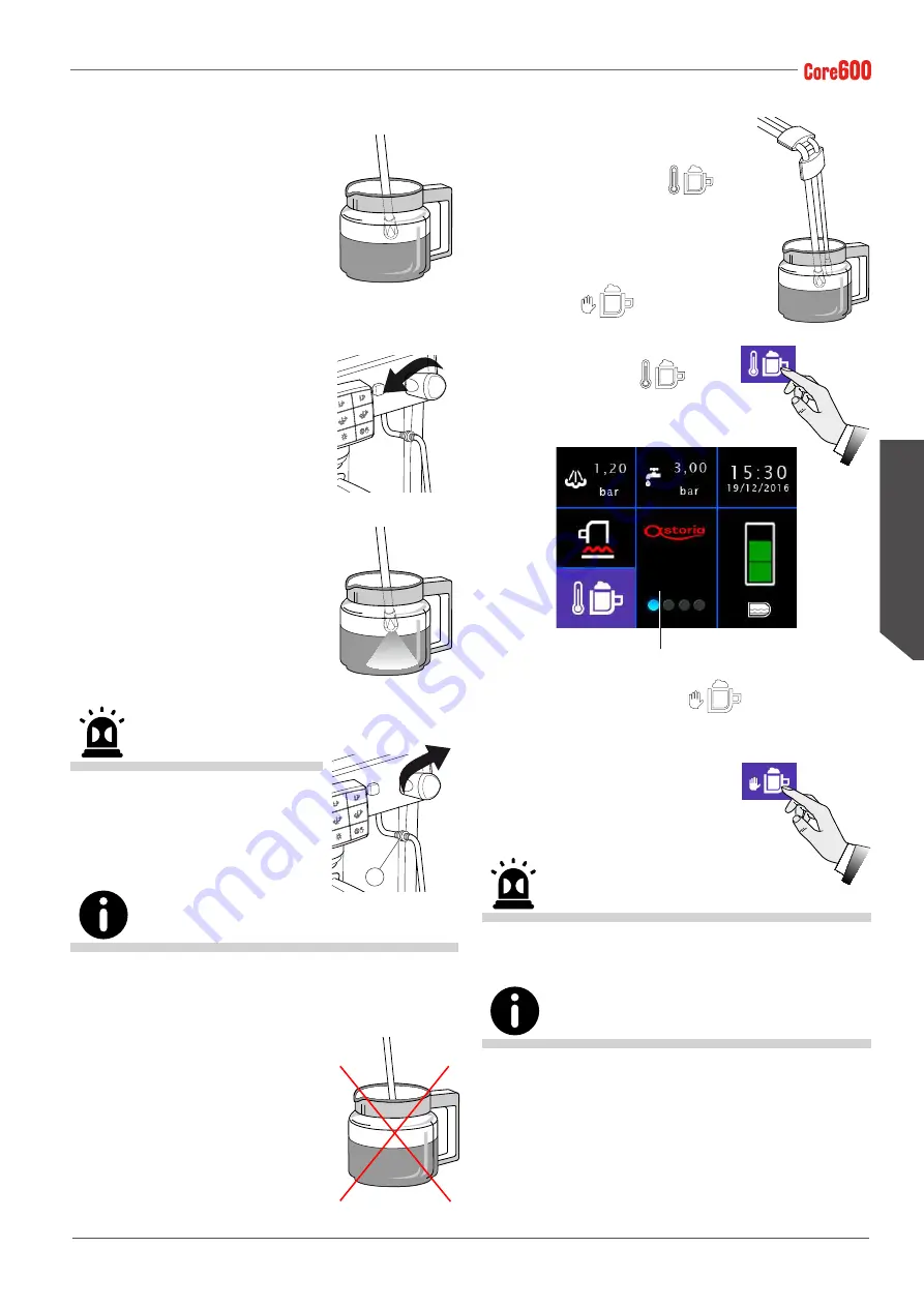 Astoria Core600 AEP Use And Maintenance Manual, Instructions For The User Download Page 101