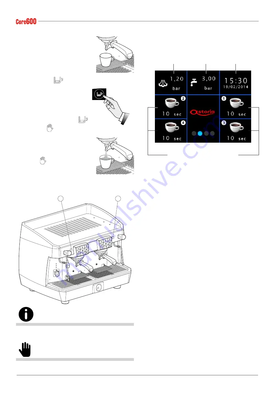 Astoria Core600 AEP Use And Maintenance Manual, Instructions For The User Download Page 260