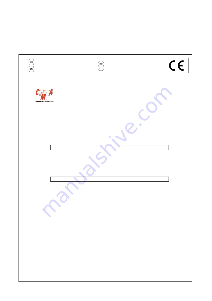 Astoria GREEN LINE Plus 4 You TS SAEP Use And Maintenance Manual, Instructions For The User Download Page 4