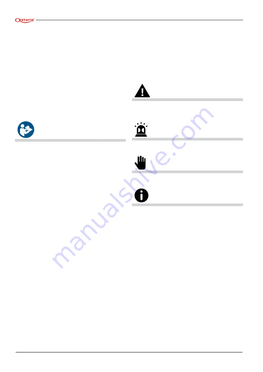 Astoria GREEN LINE Plus 4 You TS SAEP Use And Maintenance Manual, Instructions For The User Download Page 42