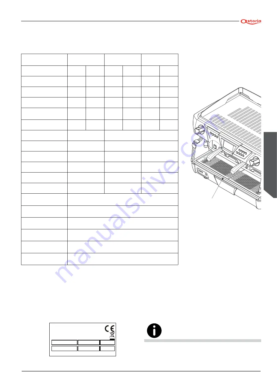 Astoria GREEN LINE Plus 4 You TS SAEP Use And Maintenance Manual, Instructions For The User Download Page 89