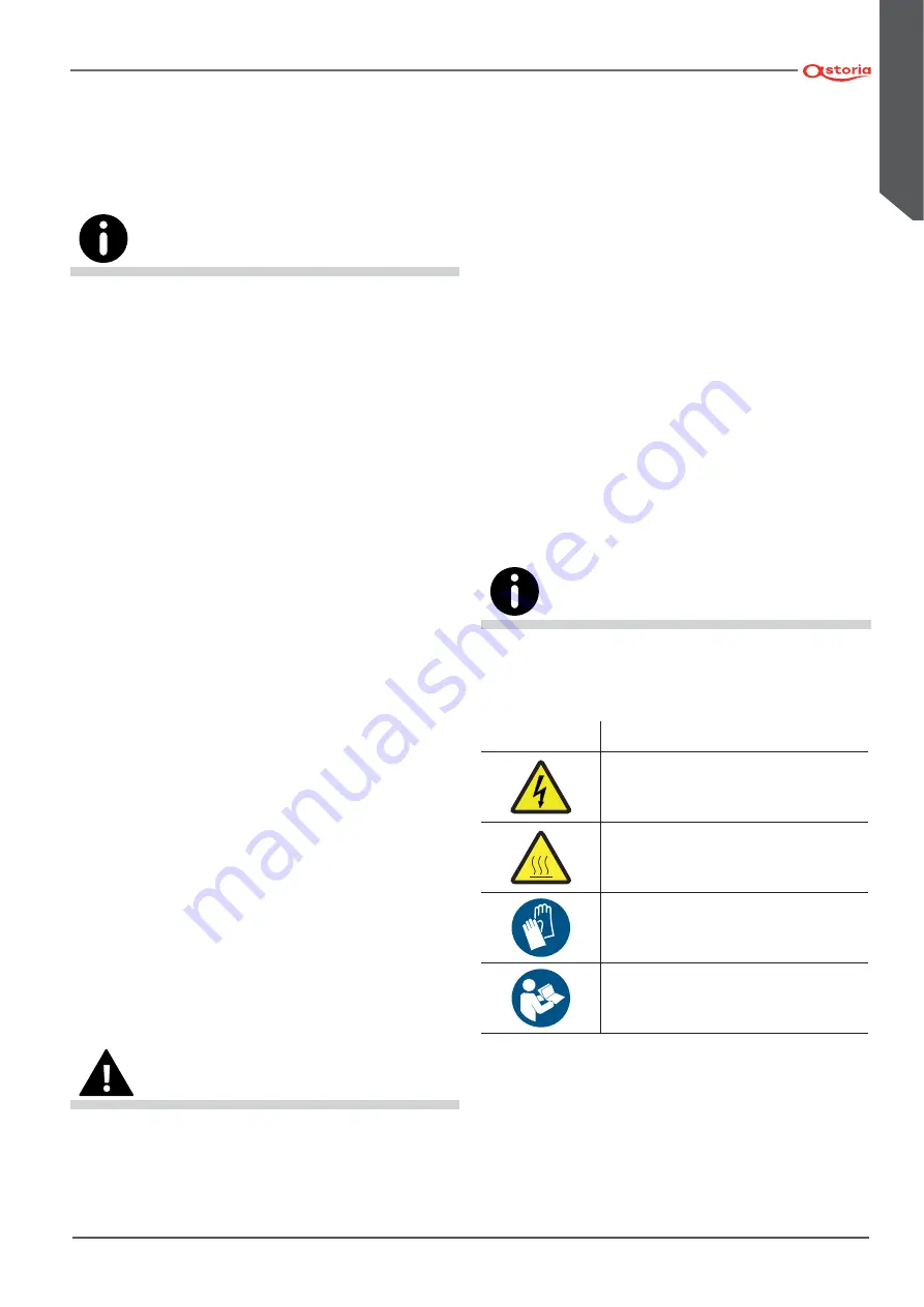 Astoria GREEN LINE Plus 4 You TS SAEP Use And Maintenance Manual, Instructions For The User Download Page 223