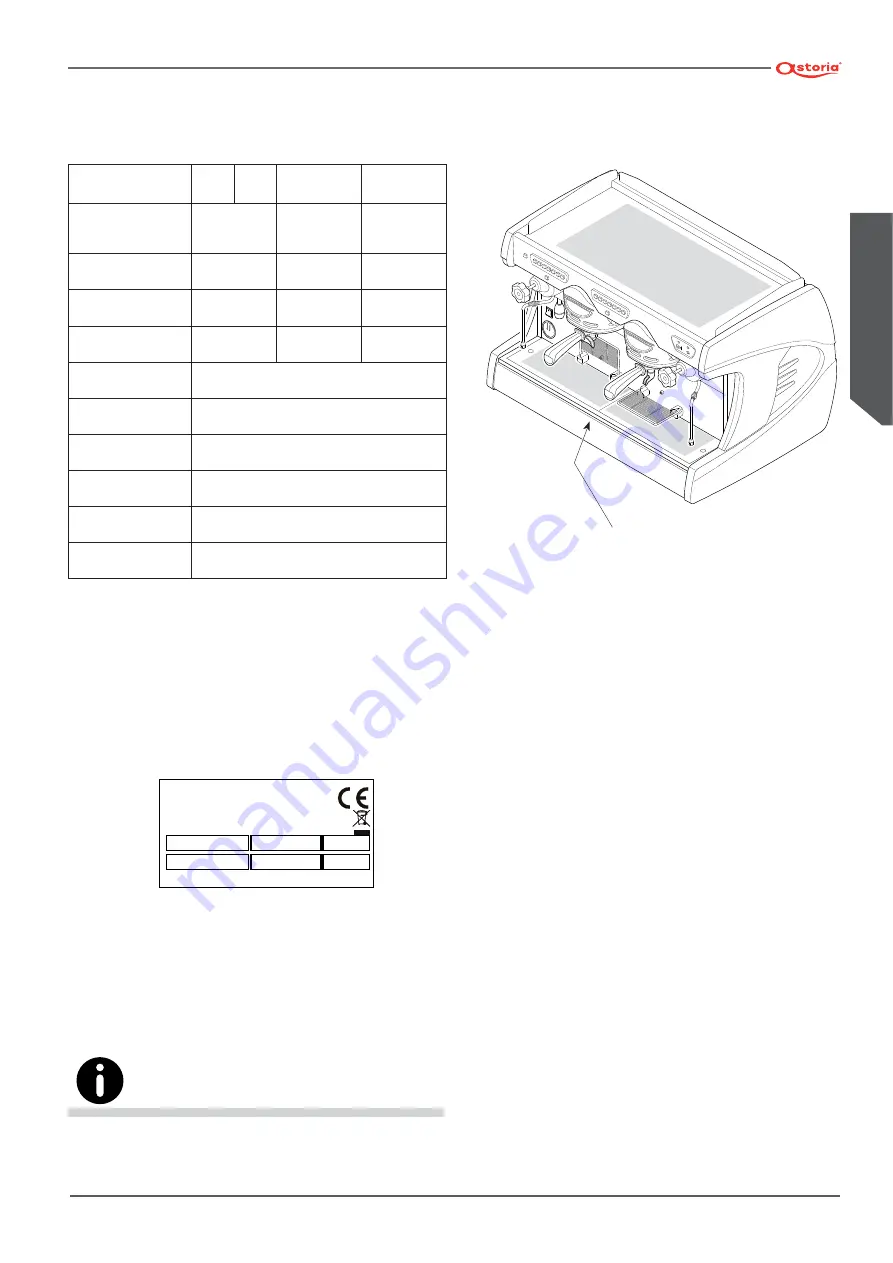 Astoria SABRINA SAE DISPLAY Use And Maintenance Manual, Instructions For The User Download Page 51