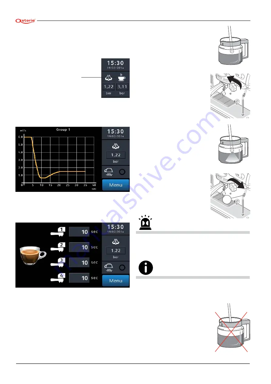 Astoria SABRINA SAE DISPLAY Use And Maintenance Manual, Instructions For The User Download Page 56