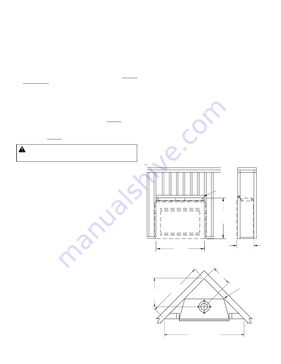 Astria Fireplaces Tuscan42P2 Assembly, Installation And Operation Instructions Download Page 5