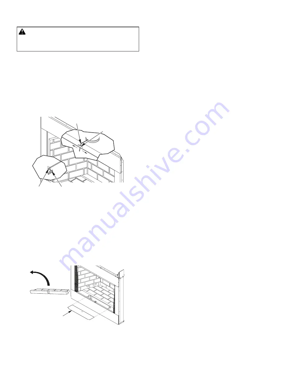 Astria Fireplaces Tuscan42P2 Assembly, Installation And Operation Instructions Download Page 14