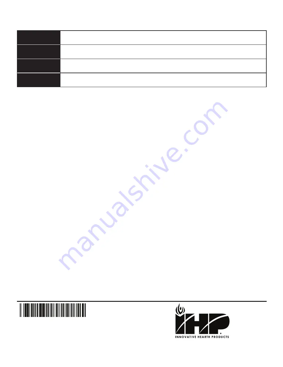 Astria Fireplaces Tuscan42P2 Assembly, Installation And Operation Instructions Download Page 24