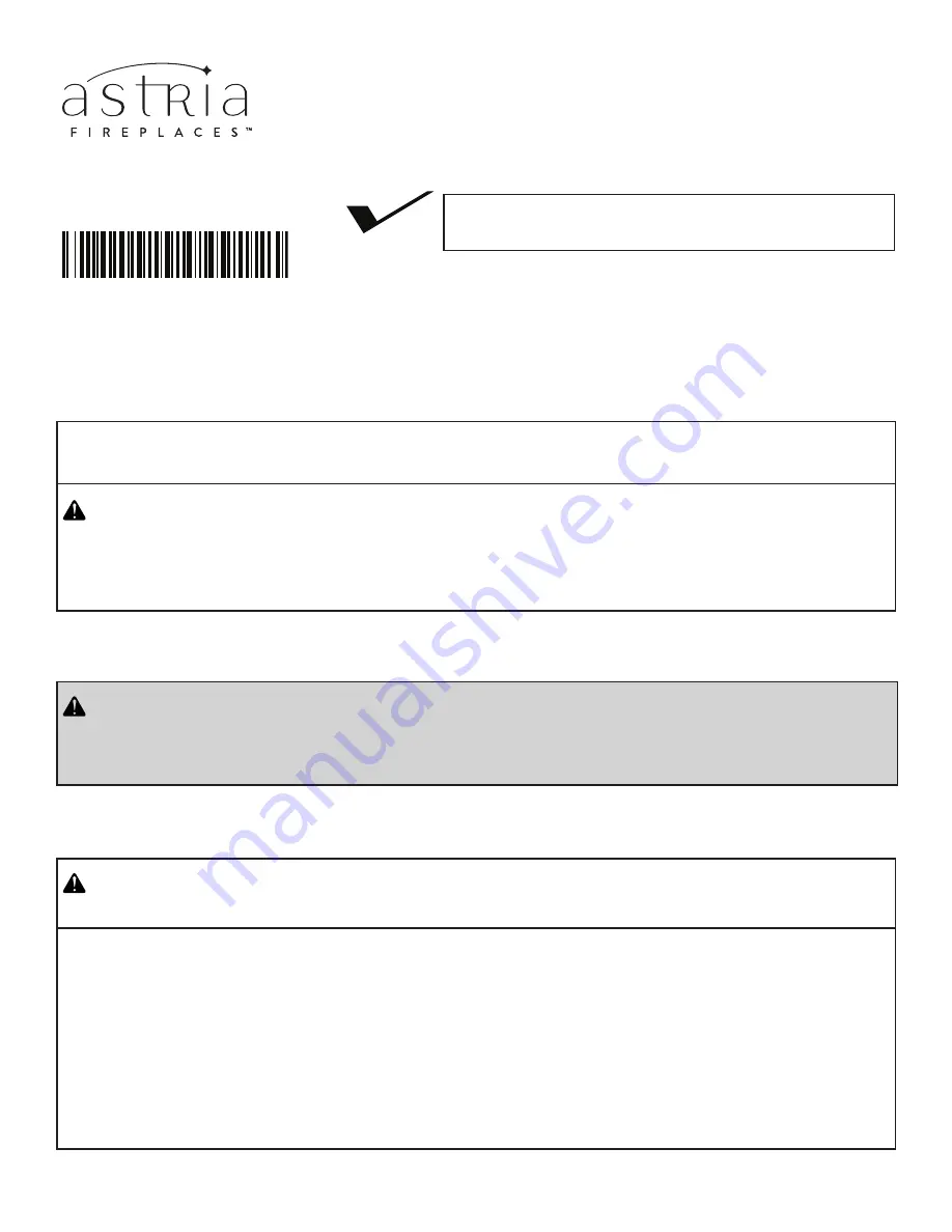 Astria TaurusSTZ2 F0382 Installation And Operation Instructions Manual Download Page 1