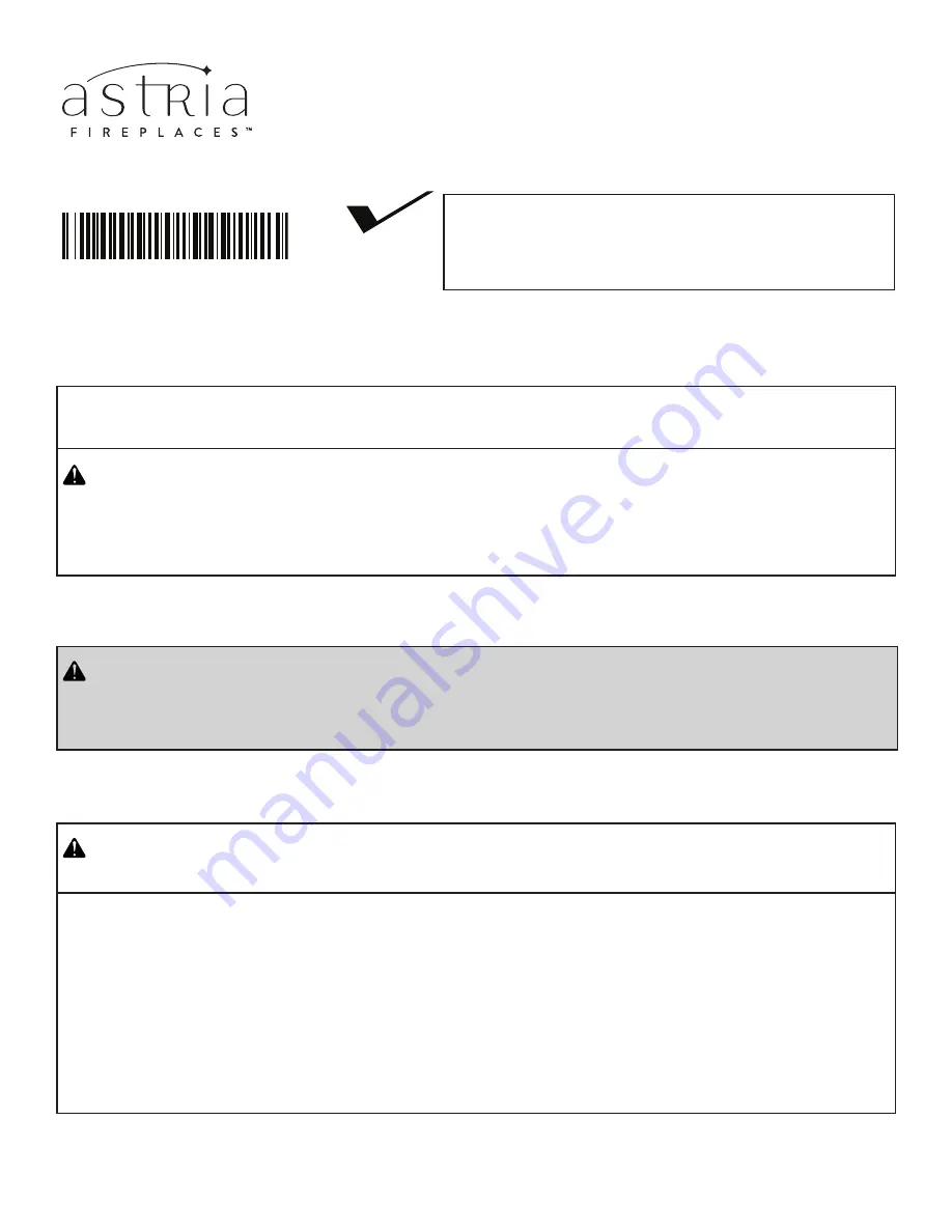 Astria Vega32ZP2 Installation And Operation Instruction Manual Download Page 1