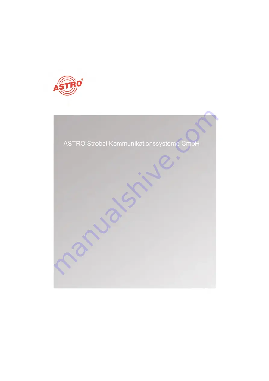 ASTRO 217 400 Operating Manual Download Page 24