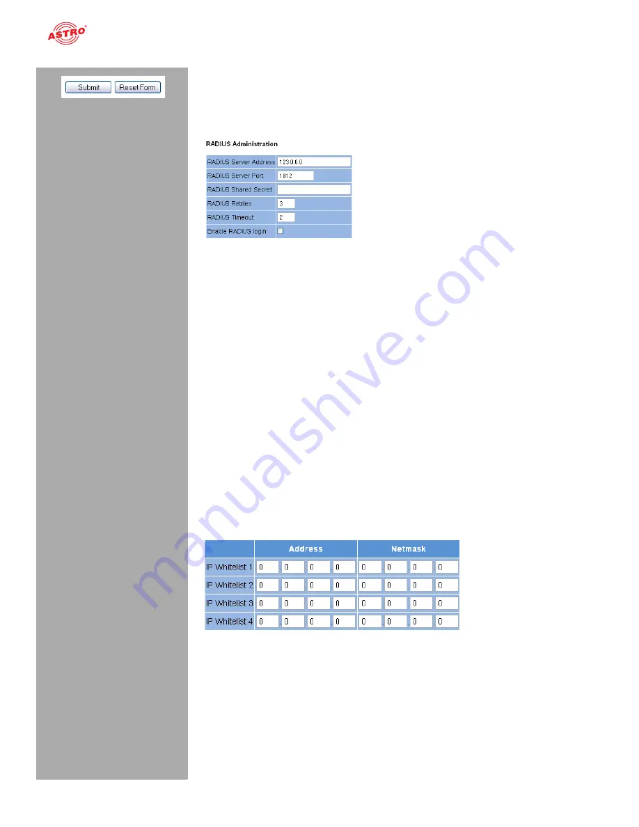 ASTRO U 144 Operating Manual Download Page 44