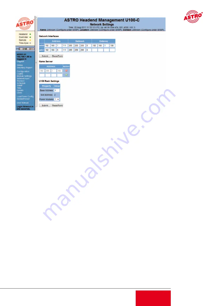 ASTRO U100-C Operating Instructions Manual Download Page 11