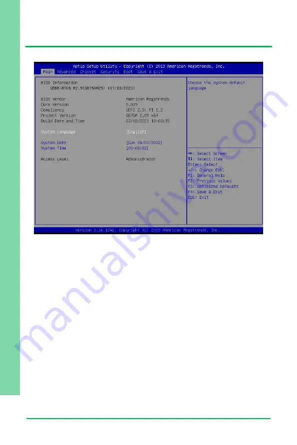 Asus AAEON GENE-BT05 User Manual Download Page 70