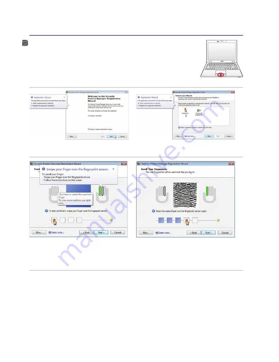 Asus B80A Hardware User Manual Download Page 54