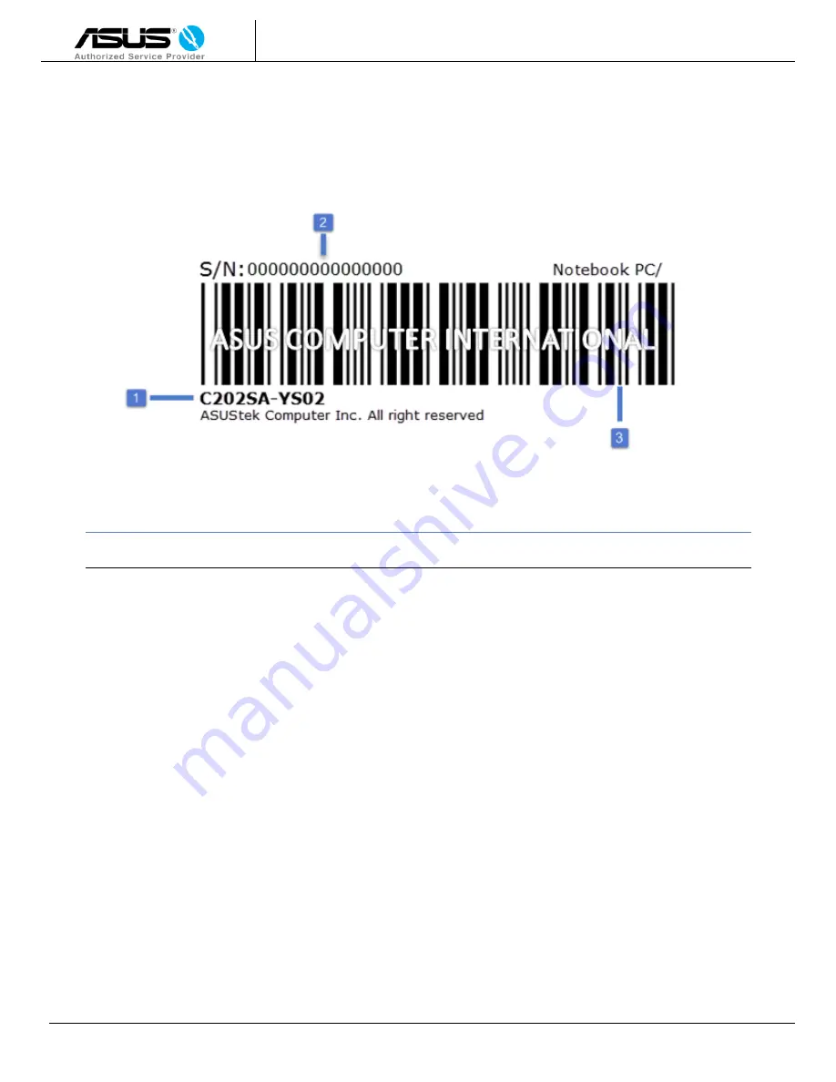 Asus C202SA Disassembly Manual Download Page 6