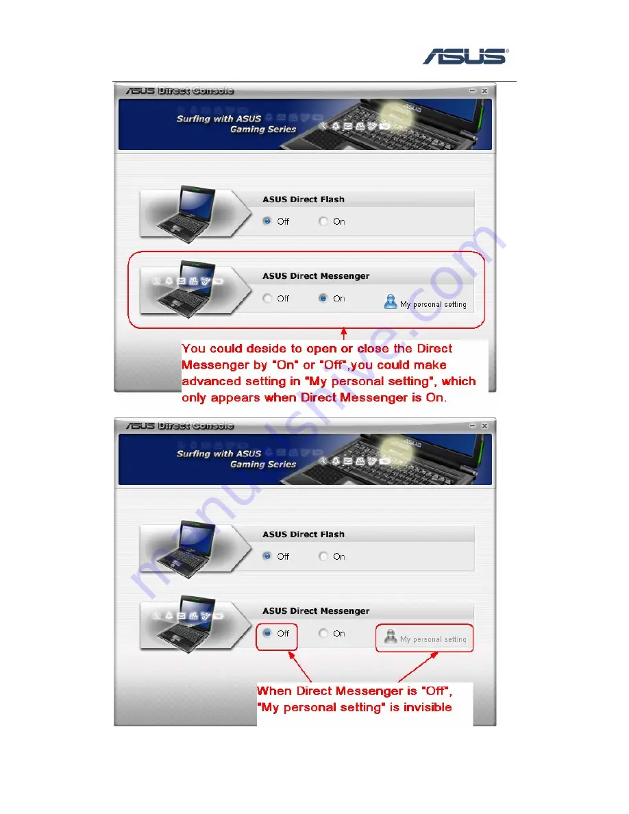 Asus Direct Console User Manual Download Page 5