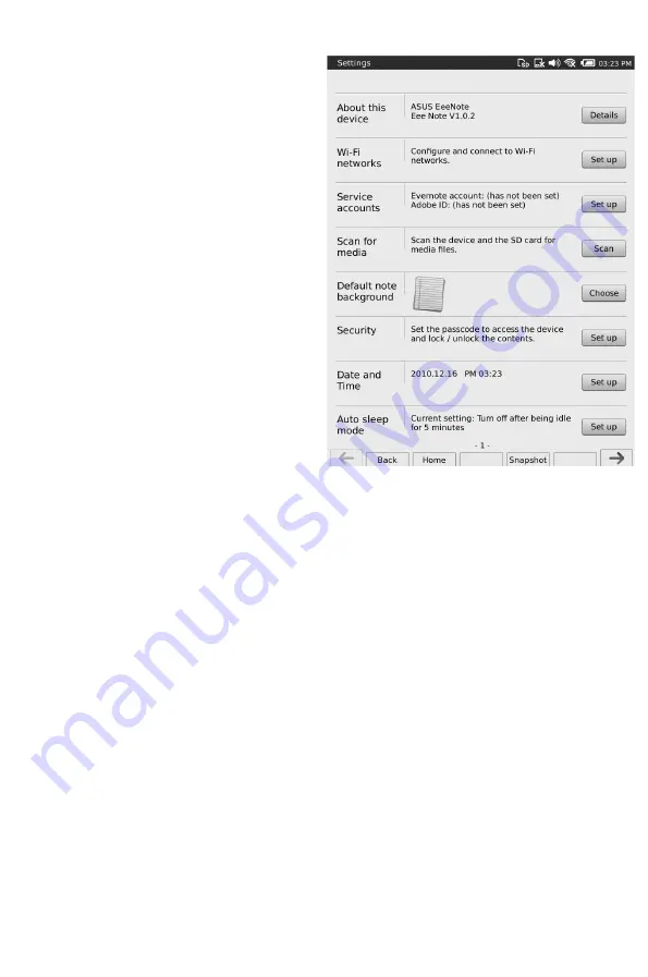 Asus Eee Note User Manual Download Page 23