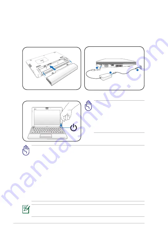 Asus Eee PC 1016 Series Скачать руководство пользователя страница 22