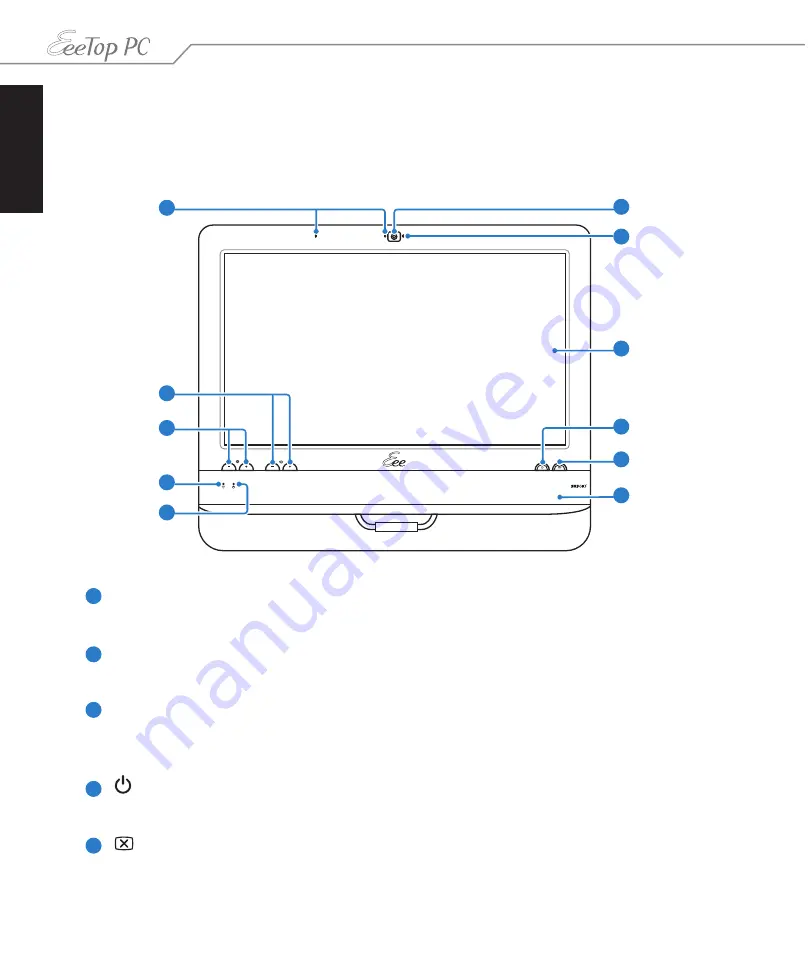 Asus EeeTop ET1603 Скачать руководство пользователя страница 12