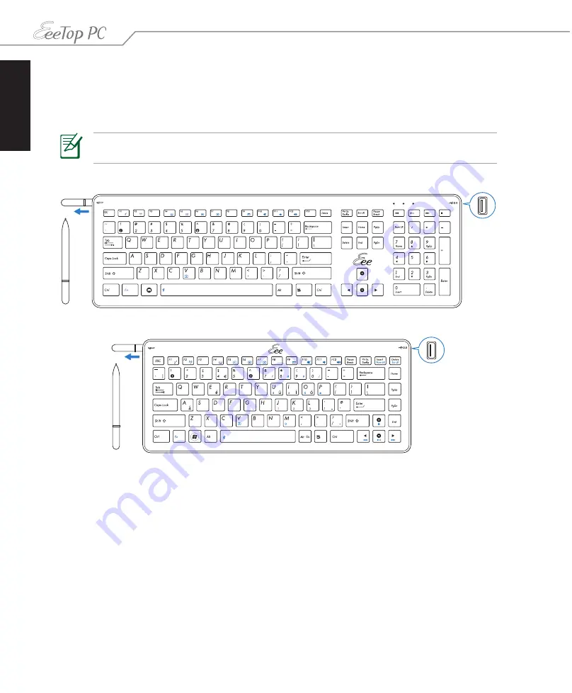 Asus EeeTop ET1603 User Manual Download Page 18