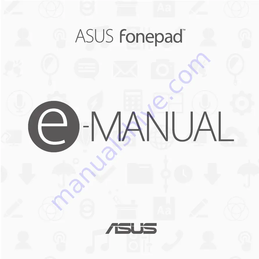 Asus Fonepad E9021b Скачать руководство пользователя страница 1