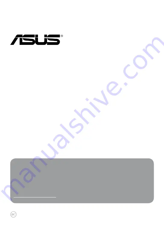 Asus K001 E-Manual Download Page 1