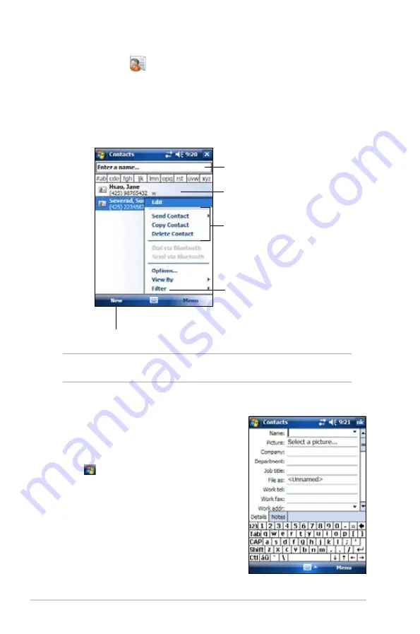 Asus MyPal A639 User Manual Download Page 48