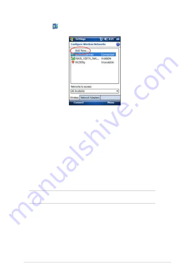 Asus MyPal A639 User Manual Download Page 99