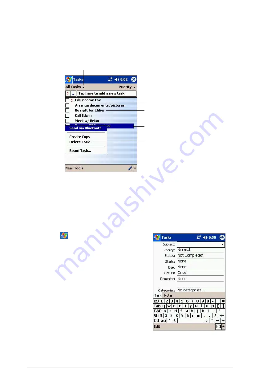 Asus MyPal A716 User Manual Download Page 76