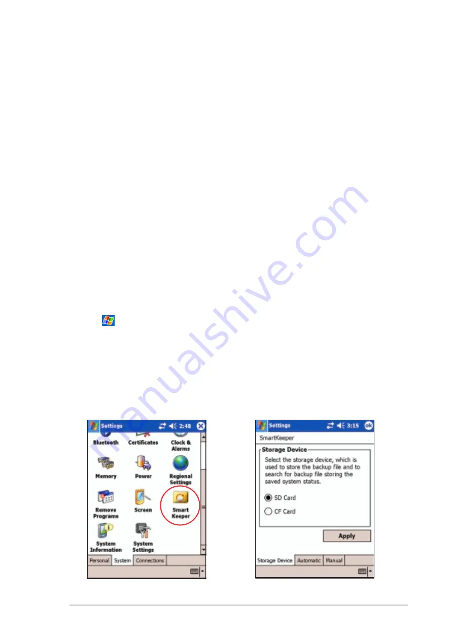 Asus MyPal A730 Handbook Download Page 117