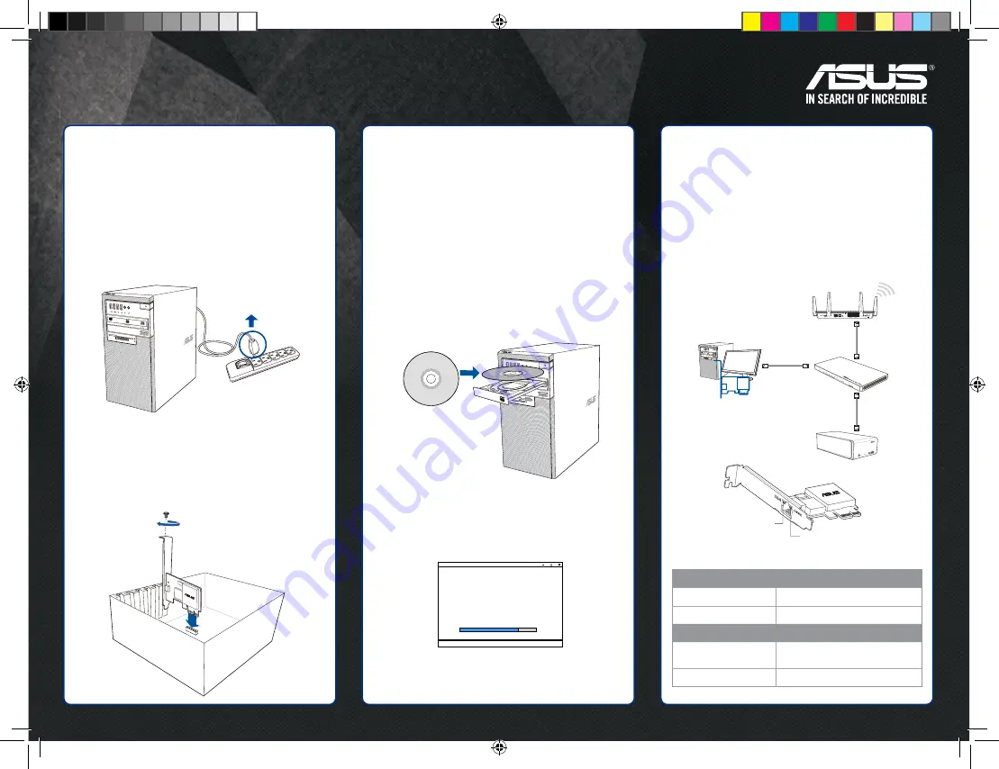 Asus PCE-C2500 Quick Start Manual Download Page 1