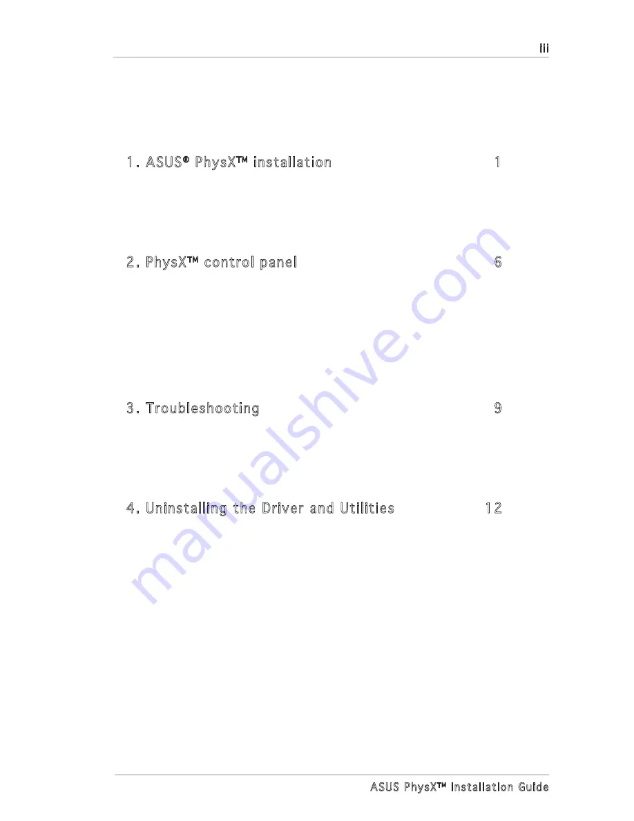 Asus PhysX P1 Installation Manual Download Page 3