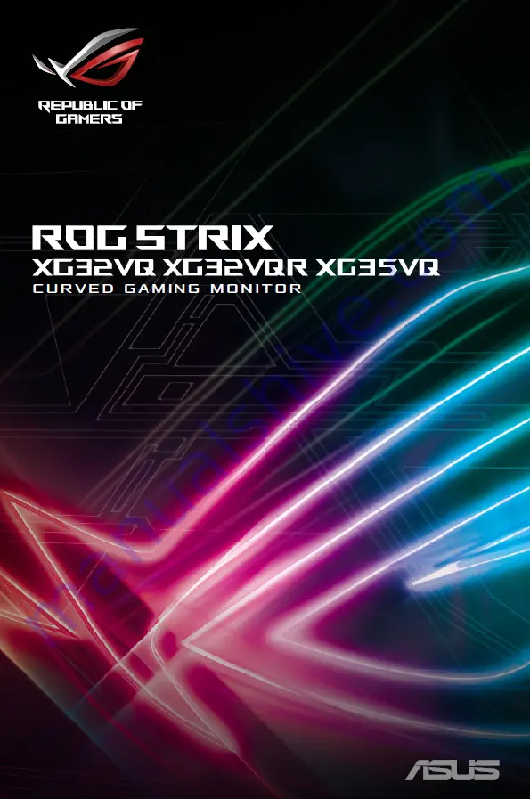 Asus ROG STRIX XG32VQ Manual Download Page 1