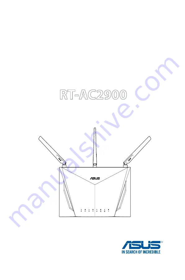 Asus RT-AC2900 User Manual Download Page 1