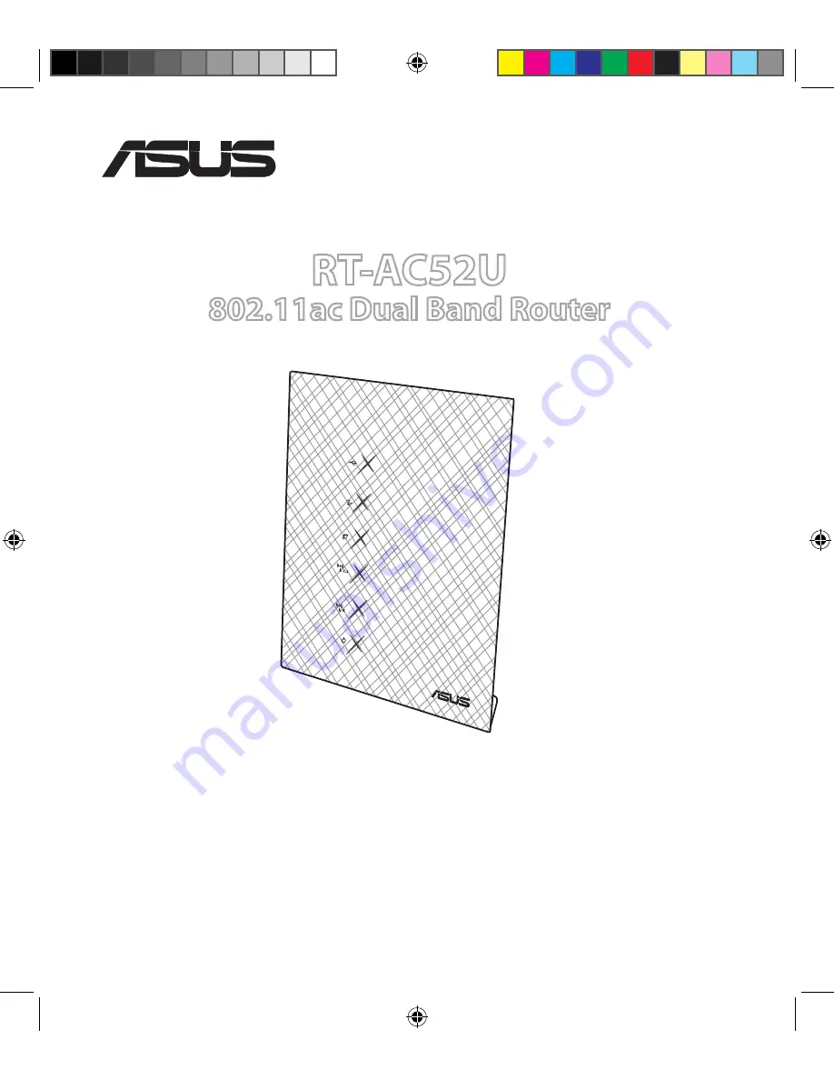 Asus RT-AC52U Quick Start Manual Download Page 1