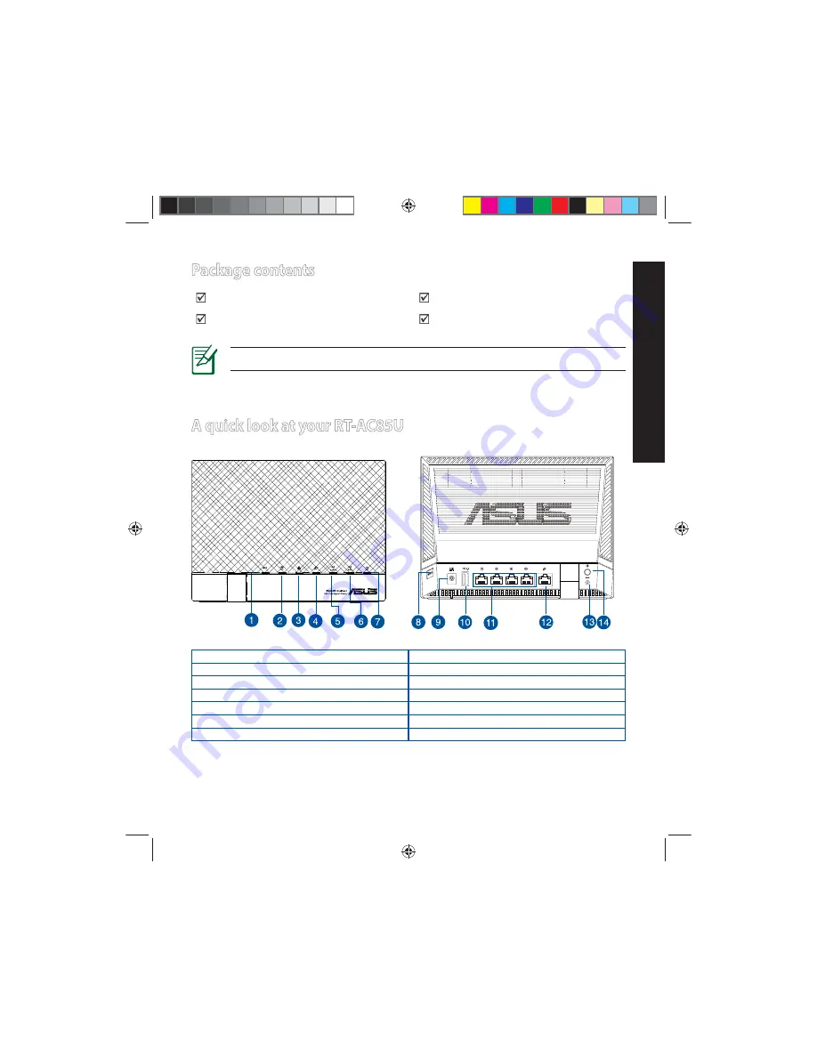 Asus RT-AC85U Скачать руководство пользователя страница 3