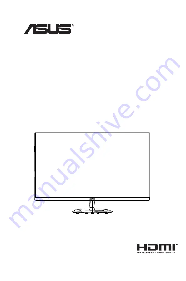 Asus VG279Q1R Series User Manual Download Page 1