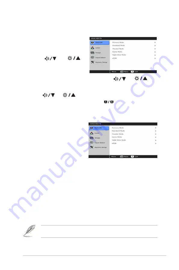 Asus VS278 Series User Manual Download Page 19